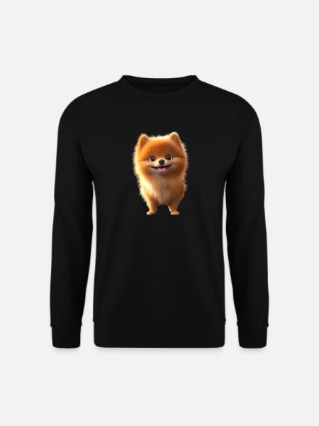 Zwergspitz Pommeraner Pom Süßer Deutscher Spitz - Unisex Pullover - Schwarz