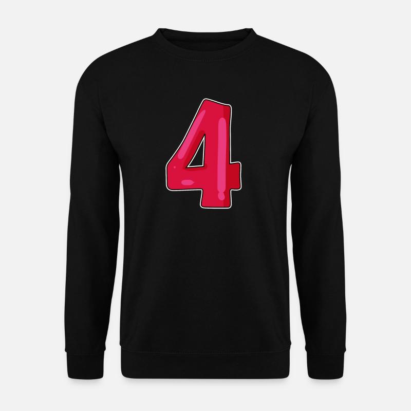 Number Number Four 4 - Unisex Sweatshirt - black