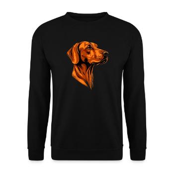 Rhodesian Ridgeback Chien de chasse Chiens Pride Ridgeback - Sweat-shirt Unisexe - noir - Devant - Alina (178cm) & Michal (187cm)