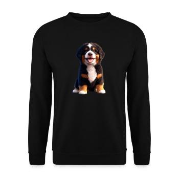 Bernese Mountain Dog Cute Dogs Swiss Mountain Dogs - Unisex Sweatshirt - black - Front - Alina (178cm) & Michal (187cm)
