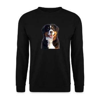 Bernese Mountain Dog Cute Dogs Swiss Mountain Dogs - Unisex Sweatshirt - black - Front - Alina (178cm) & Michal (187cm)