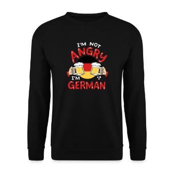 Deutschland Bierliebhaber - Unisex Pullover - Schwarz - Vorne - Alina (178cm) & Michal (187cm)