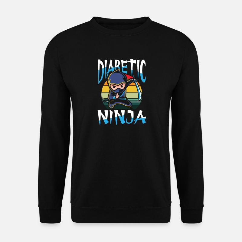 Diabetic ninja - Unisex Pullover - Schwarz