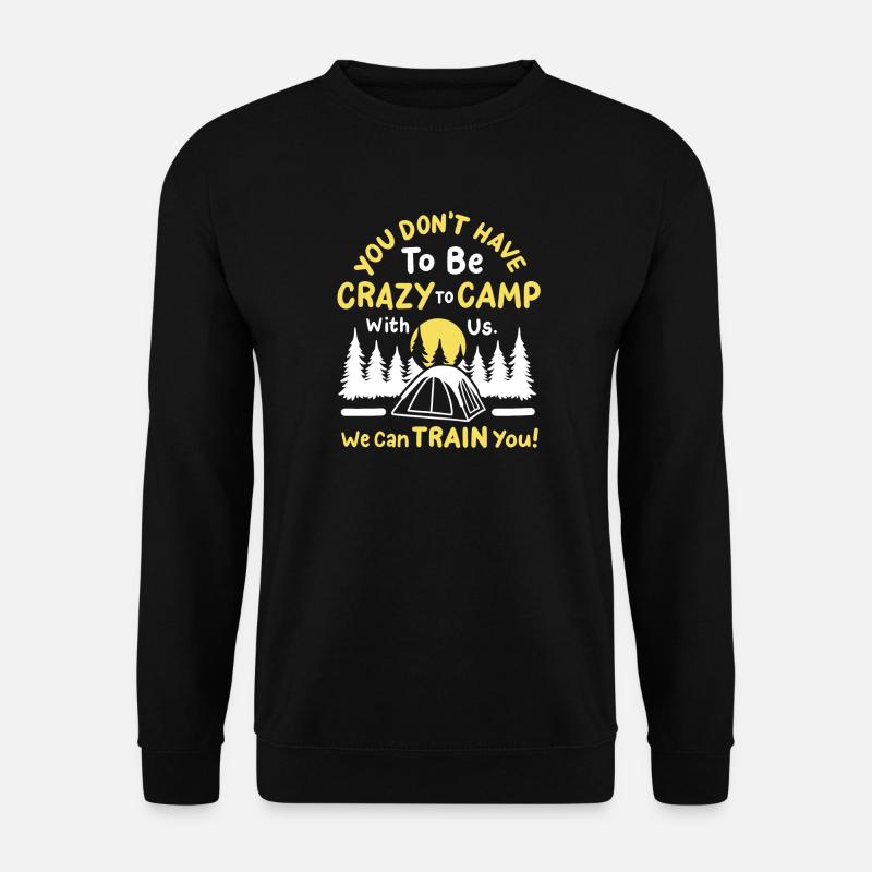 Camping Zeltlager Camper - Unisex Pullover - Schwarz