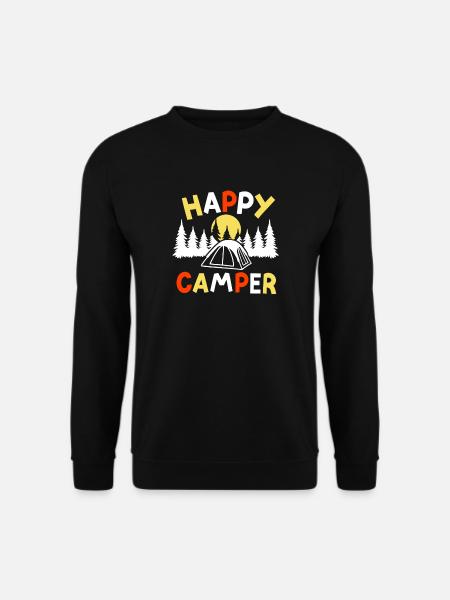 Camping Camper - Unisex Pullover - Schwarz