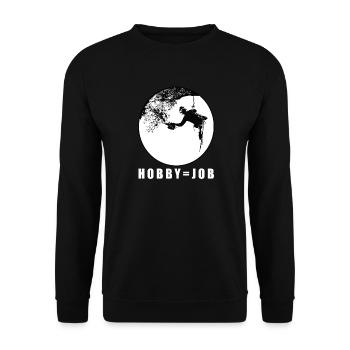 Arborist Tree care - my profession is my hobby - Unisex Sweatshirt - black - Front - Alina (178cm) & Michal (187cm)