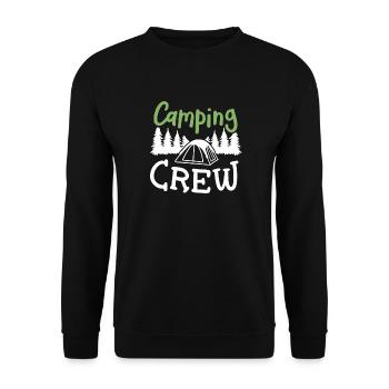 Camping Crew Camper - Unisex Pullover - Schwarz - Vorne - Alina (178cm) & Michal (187cm)