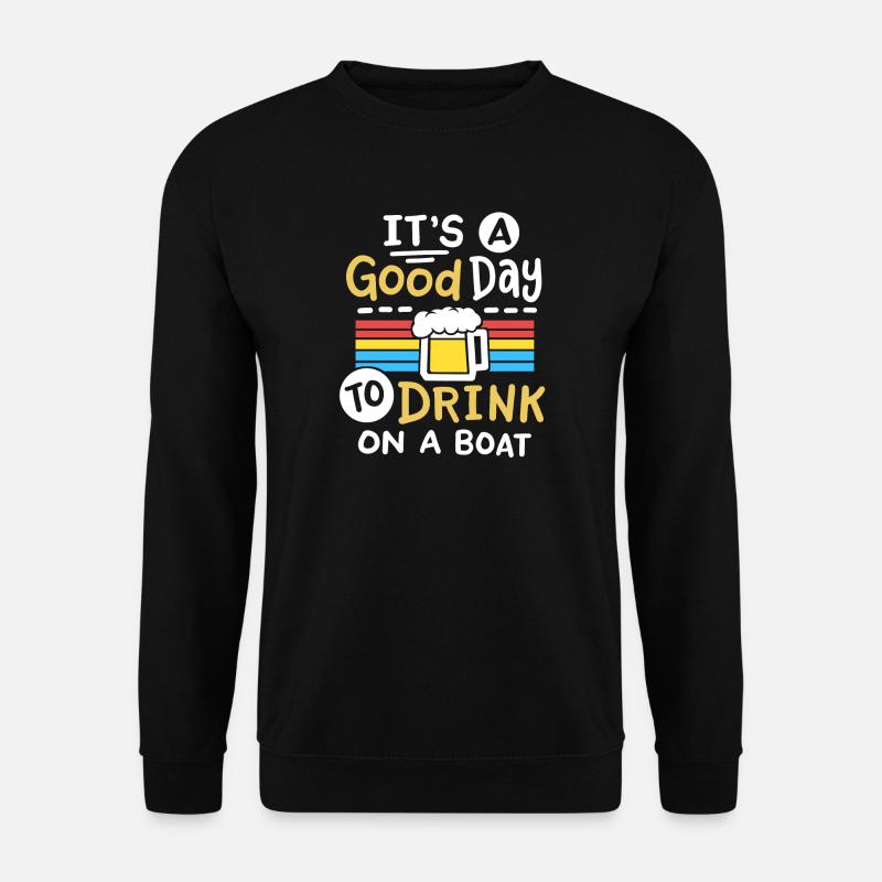 Boot Bier Trinken - Unisex Pullover - Schwarz