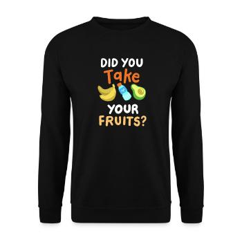 Mittagessen Schule Cafeteria - Unisex Pullover - Schwarz - Vorne - Alina (178cm) & Michal (187cm)