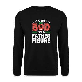 Husband of the gods - daddy jokes - Unisex Sweatshirt - black - Front - Alina (178cm) & Michal (187cm)
