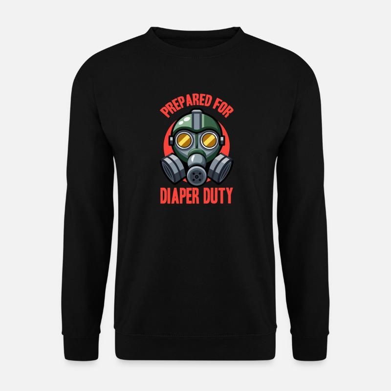 Göttergatte - Papa Witze - Unisex Pullover - Schwarz