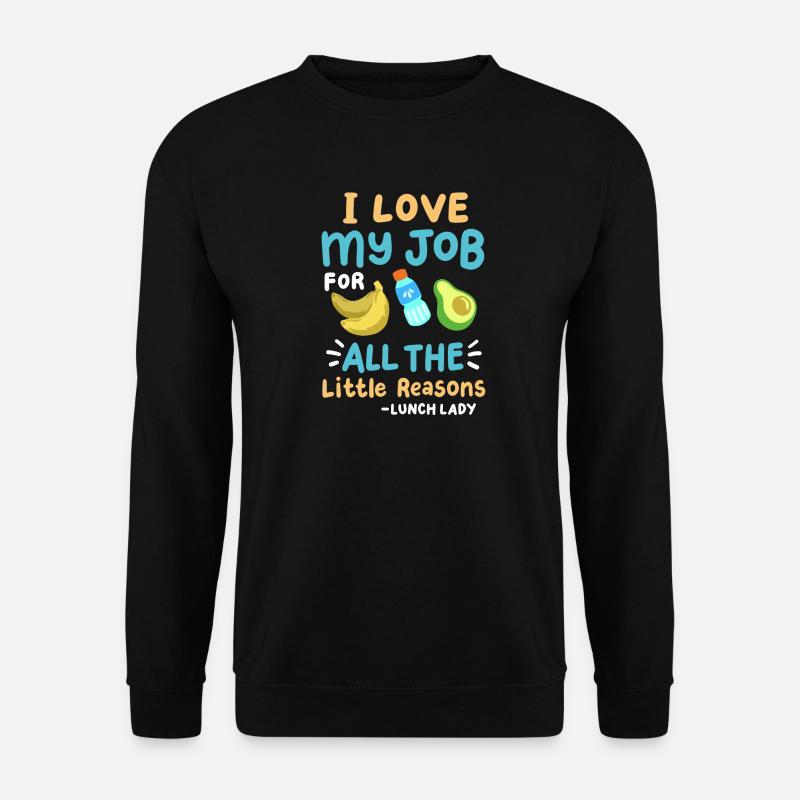 Schulessen Cafeteria-Mitarbeiterin - Unisex Pullover - Schwarz