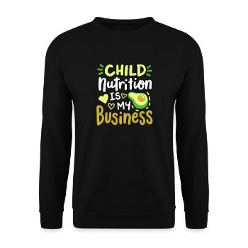 Mittagessen Schule Cafeteria Crew - Unisex Pullover - Schwarz - Vorne - Alina (178cm) & Michal (187cm)
