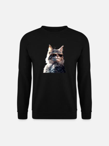 Maine Coon Cat Cat Mom Cat Maine Coon Cats - Unisex Sweatshirt - black