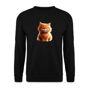 Maine Coon Cat Cat Mom Cat Maine Coon Cats - Unisex Sweatshirt - black - Front - Alina (178cm) & Michal (187cm)