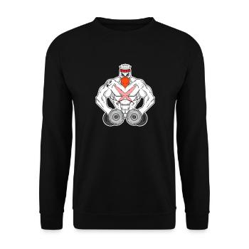 Sports Sports Fitness Seagull North Sea - Unisex Sweatshirt - black - Front - Alina (178cm) & Michal (187cm)