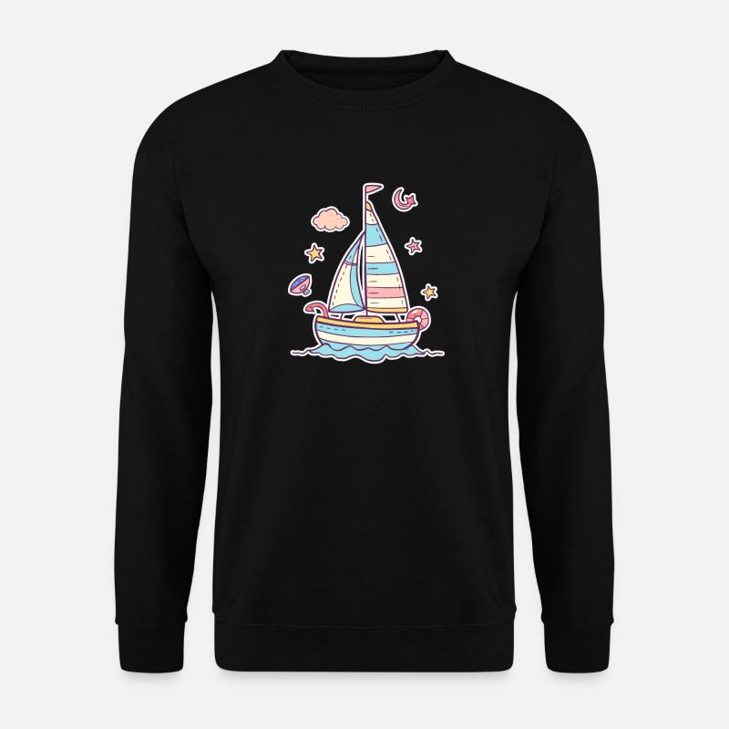 Sailing Comic Look - Unisex Sweatshirt - black