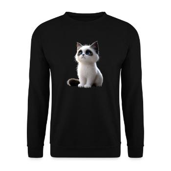 Ragdoll Katze Ragdollkatze Cat Süße Ragdoll Katzen - Unisex Pullover - Schwarz - Vorne - Alina (178cm) & Michal (187cm)