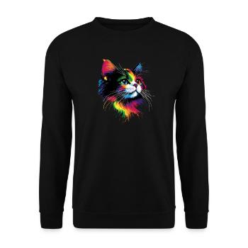 Ragdoll Katze Ragdollkatze Cat Süße Ragdoll Katzen - Unisex Pullover - Schwarz - Vorne - Alina (178cm) & Michal (187cm)
