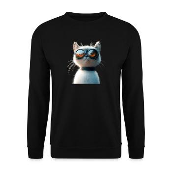 Ragdoll Katze Ragdollkatze Cat Süße Ragdoll Katzen - Unisex Pullover - Schwarz - Vorne - Alina (178cm) & Michal (187cm)