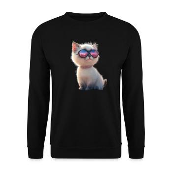 Ragdoll Katze Ragdollkatze Cat Süße Ragdoll Katzen - Unisex Pullover - Schwarz - Vorne - Alina (178cm) & Michal (187cm)