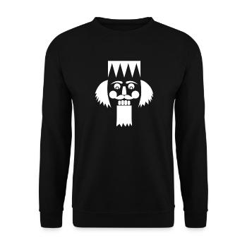 Casse-Noisette Symbole de Noël Noël Avent - Sweat-shirt Unisexe - noir - Devant - Alina (178cm) & Michal (187cm)