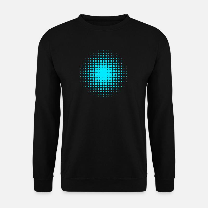 Abstract Blue-Gray Dot Patterns - Unisex Sweatshirt - black