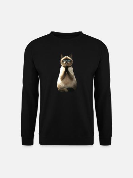 Birma Katze Heilige Birmakatze Süße Birma Katzen - Unisex Pullover - Schwarz