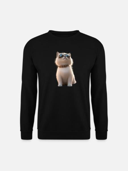 Birma Katze Heilige Birmakatze Süße Birma Katzen - Unisex Pullover - Schwarz