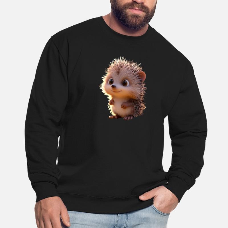 Hérisson Hérisson à ventre blanc Hérisson épineux Amour Hérisson mignon Sweat-shirt Unisexe