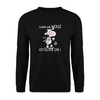 Allez, qu’est-ce que je veux, les brebis, les brebis - Sweat-shirt Unisexe - noir - Devant - Alina (178cm) & Michal (187cm)