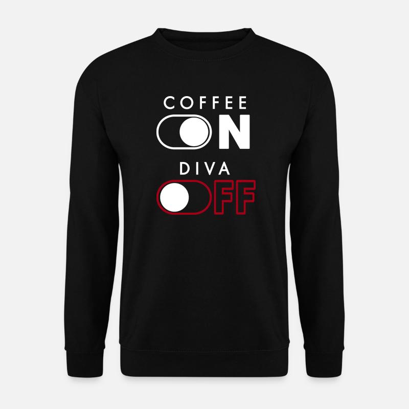 Kaffee Diva - Unisex Pullover - Schwarz