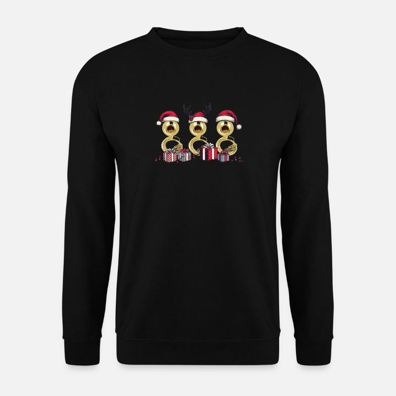 Sousaphon Weihnachten Orchester Blaskapelle - Unisex Pullover - Schwarz