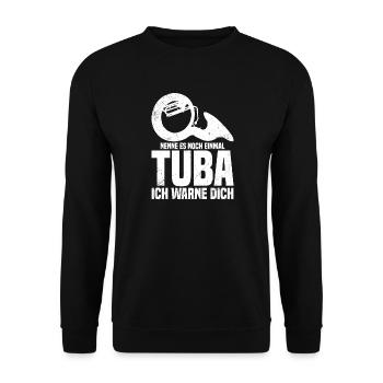 Sousaphon Orchester Blaskapelle Musiker - Unisex Pullover - Schwarz - Vorne - Alina (178cm) & Michal (187cm)