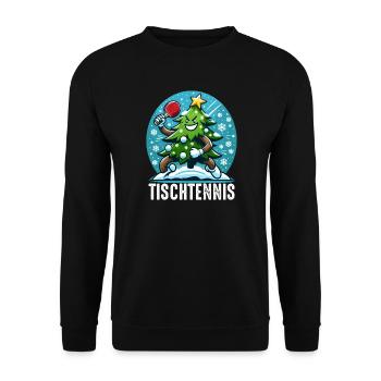 Ping Pong Arbre de Noël Costume Arbre de Noël Père Noël - Sweat-shirt Unisexe - noir - Devant - Alina (178cm) & Michal (187cm)