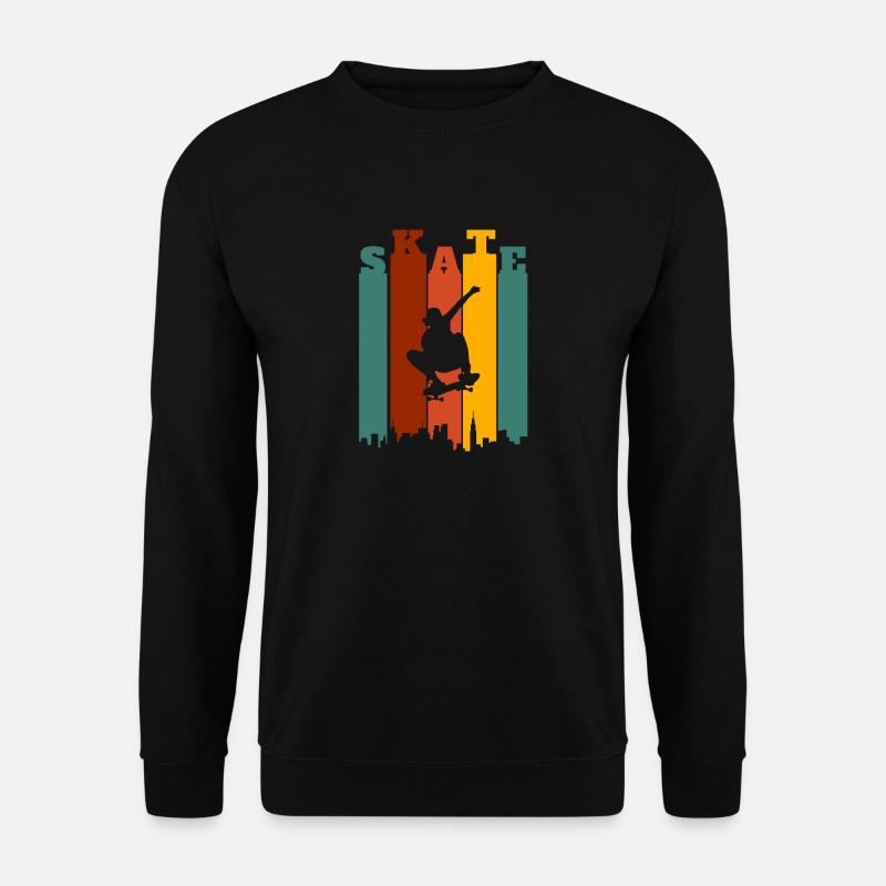 Skateboarder Retro - Unisex Sweatshirt - black
