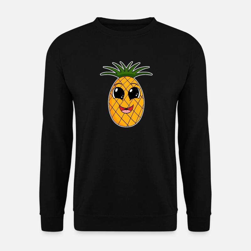 Ananas Obst - Unisex Pullover - Schwarz