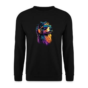 Australian Shepherd Dog Lover Cute Aussie - Unisex Sweatshirt - black - Front - Alina (178cm) & Michal (187cm)