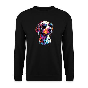 Dalmatian Dog Lover I Love Dalmatians - Unisex Sweatshirt - black - Front - Alina (178cm) & Michal (187cm)