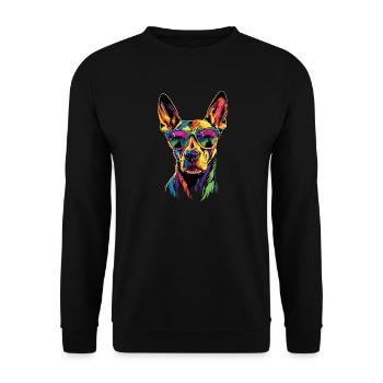 Rhodesian Ridgeback chasse chien chiens Pride Ridgeback - Sweat-shirt Unisexe - noir - Devant - Alina (178cm) & Michal (187cm)