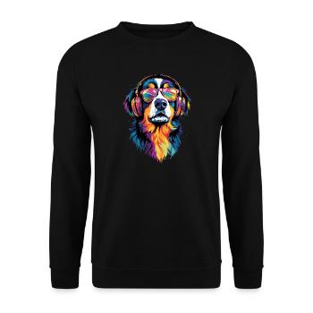 Bernese Mountain Dog Cute Dogs Swiss Mountain Dogs - Unisex Sweatshirt - black - Front - Alina (178cm) & Michal (187cm)