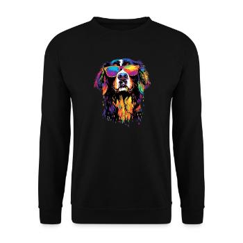 Bernese Mountain Dog Cute Dogs Swiss Mountain Dogs - Unisex Sweatshirt - black - Front - Alina (178cm) & Michal (187cm)