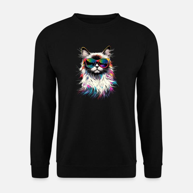 Chat Ragdoll Chat Ragdoll Chat Mignon Chats Ragdoll - Sweat-shirt Unisexe - noir