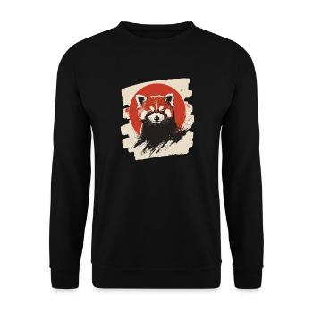 Petit panda - Sweat-shirt Unisexe - noir - Devant - Alina (178cm) & Michal (187cm)