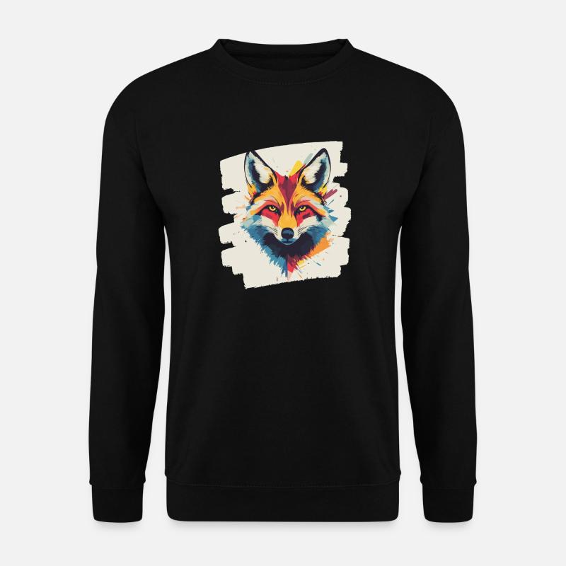 Fox - Unisex Sweatshirt - black