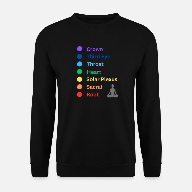 Chakra - Unisex Pullover - Schwarz