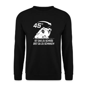 Motorrad Knieschleifen Hangover Biker Männer Frau - Unisex Pullover - Schwarz - Vorne - Alina (178cm) & Michal (187cm)