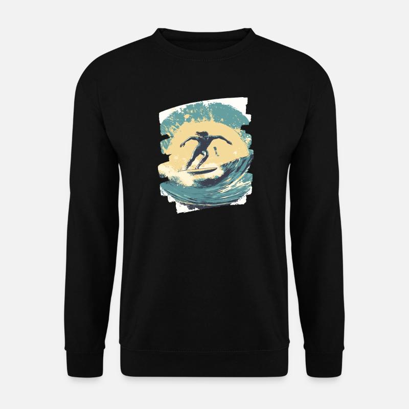 Surfer - Unisex Pullover - Schwarz