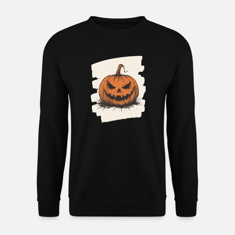 Halloween Kürbis - Unisex Pullover - Schwarz