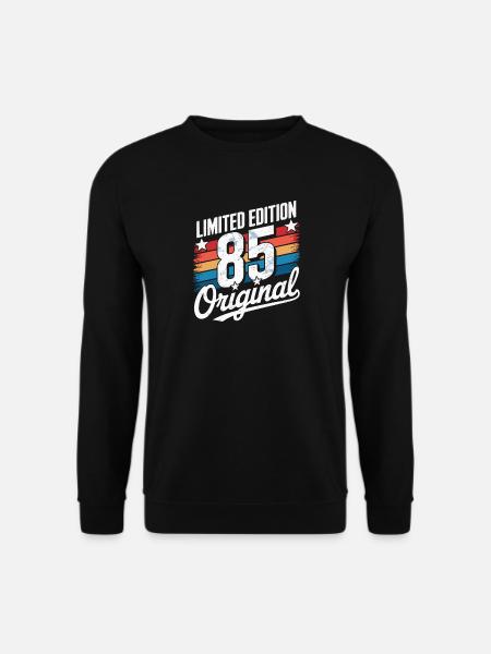 Limited Edition 85 Retro 40th Birthday 1985 Design - Unisex Pullover - Schwarz